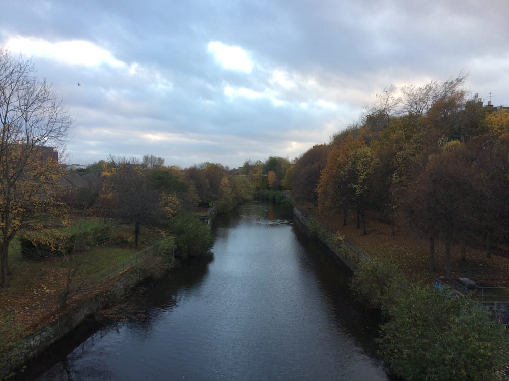 The Leith River near the most amazing public library