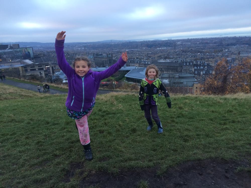 Us on the top of Calton Hill