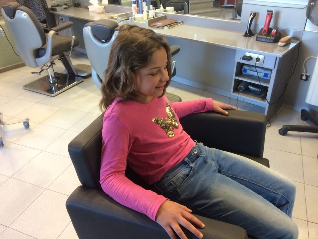 Alpha's Canet de Mar haircut - before